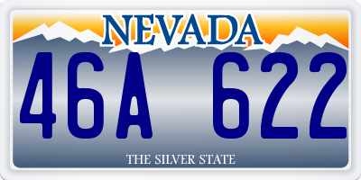 NV license plate 46A622