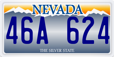 NV license plate 46A624