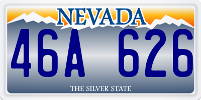 NV license plate 46A626
