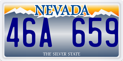 NV license plate 46A659