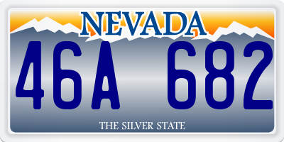 NV license plate 46A682