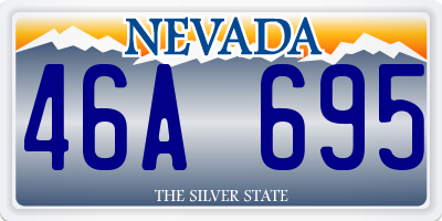 NV license plate 46A695