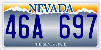 NV license plate 46A697