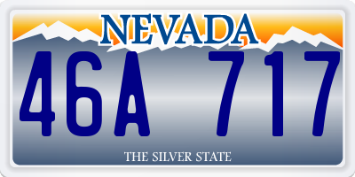 NV license plate 46A717