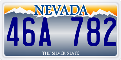 NV license plate 46A782