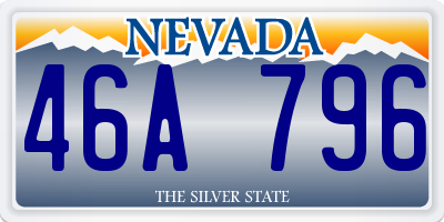 NV license plate 46A796