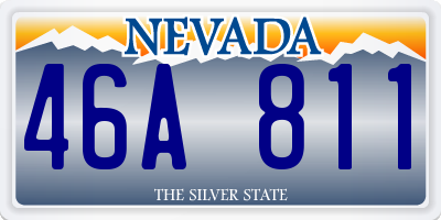 NV license plate 46A811