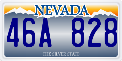 NV license plate 46A828