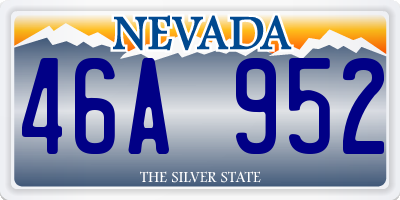 NV license plate 46A952