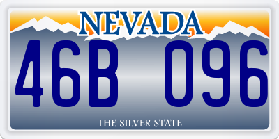 NV license plate 46B096