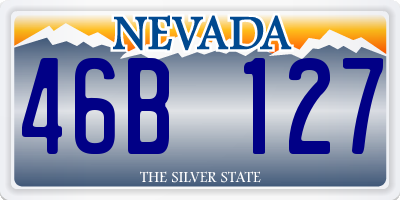 NV license plate 46B127