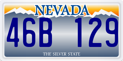 NV license plate 46B129