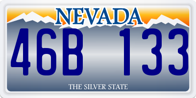 NV license plate 46B133