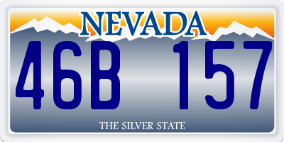 NV license plate 46B157