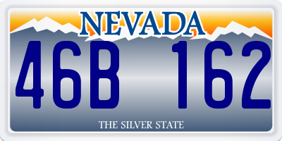 NV license plate 46B162