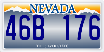 NV license plate 46B176