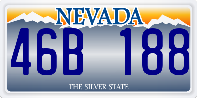 NV license plate 46B188