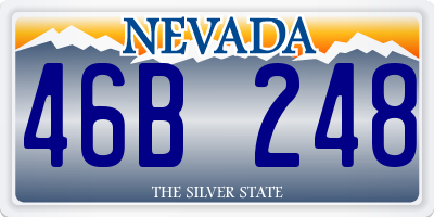 NV license plate 46B248