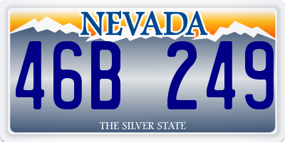 NV license plate 46B249