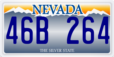 NV license plate 46B264