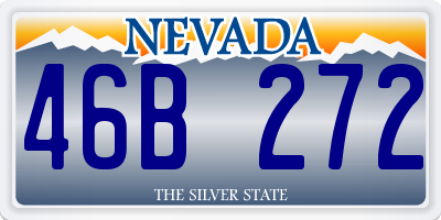 NV license plate 46B272