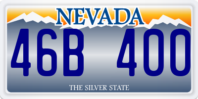 NV license plate 46B400