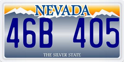 NV license plate 46B405