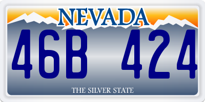 NV license plate 46B424
