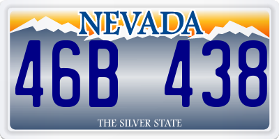 NV license plate 46B438