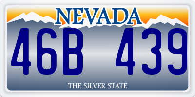 NV license plate 46B439