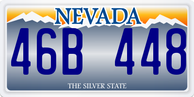 NV license plate 46B448