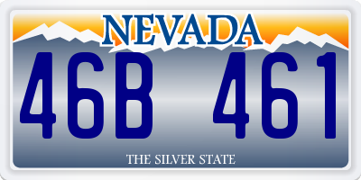 NV license plate 46B461