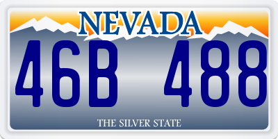 NV license plate 46B488