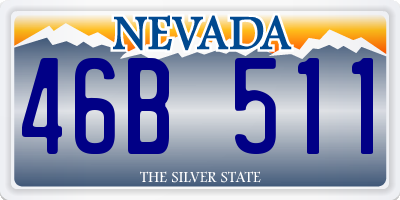 NV license plate 46B511