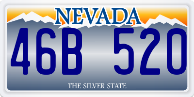 NV license plate 46B520