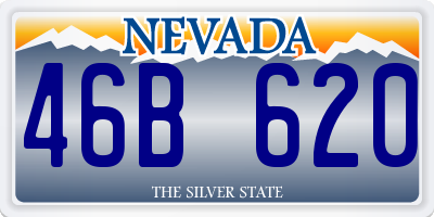 NV license plate 46B620