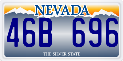 NV license plate 46B696