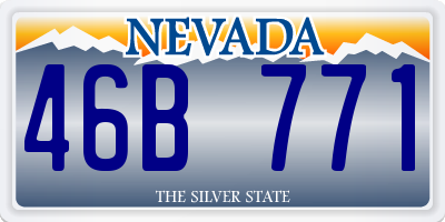 NV license plate 46B771