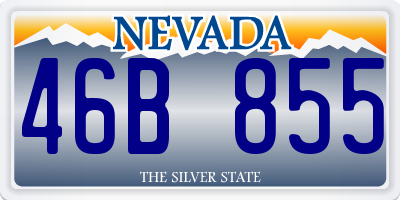 NV license plate 46B855