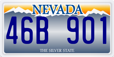 NV license plate 46B901