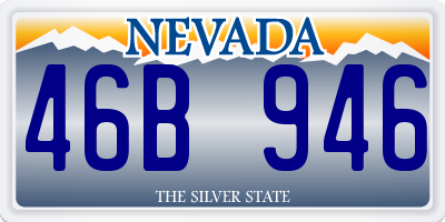 NV license plate 46B946