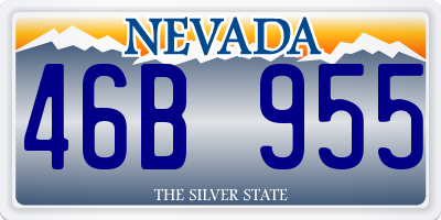 NV license plate 46B955
