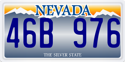 NV license plate 46B976