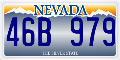 NV license plate 46B979