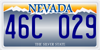 NV license plate 46C029