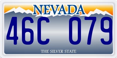NV license plate 46C079