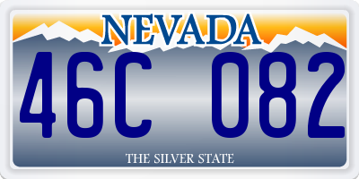 NV license plate 46C082