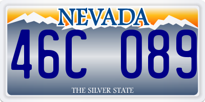 NV license plate 46C089