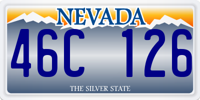 NV license plate 46C126