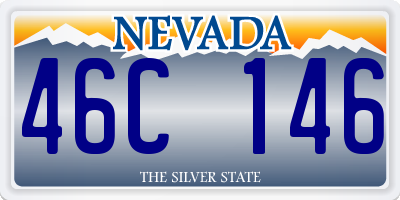 NV license plate 46C146